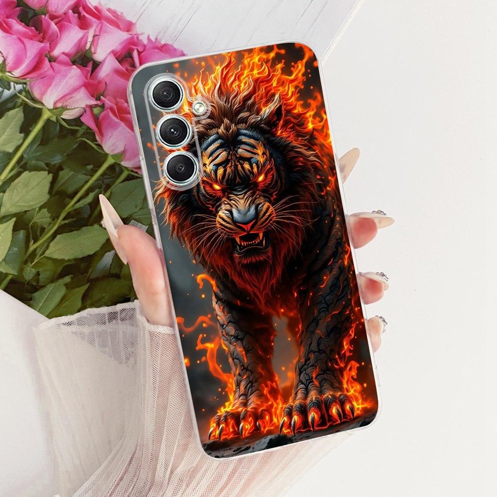Clear For Samsung A35 5G Case Cute Cat Fashion Butterfly Funny Painted Cover For Samsung Galaxy A35 5G SM-A356E SM-A356B Casing