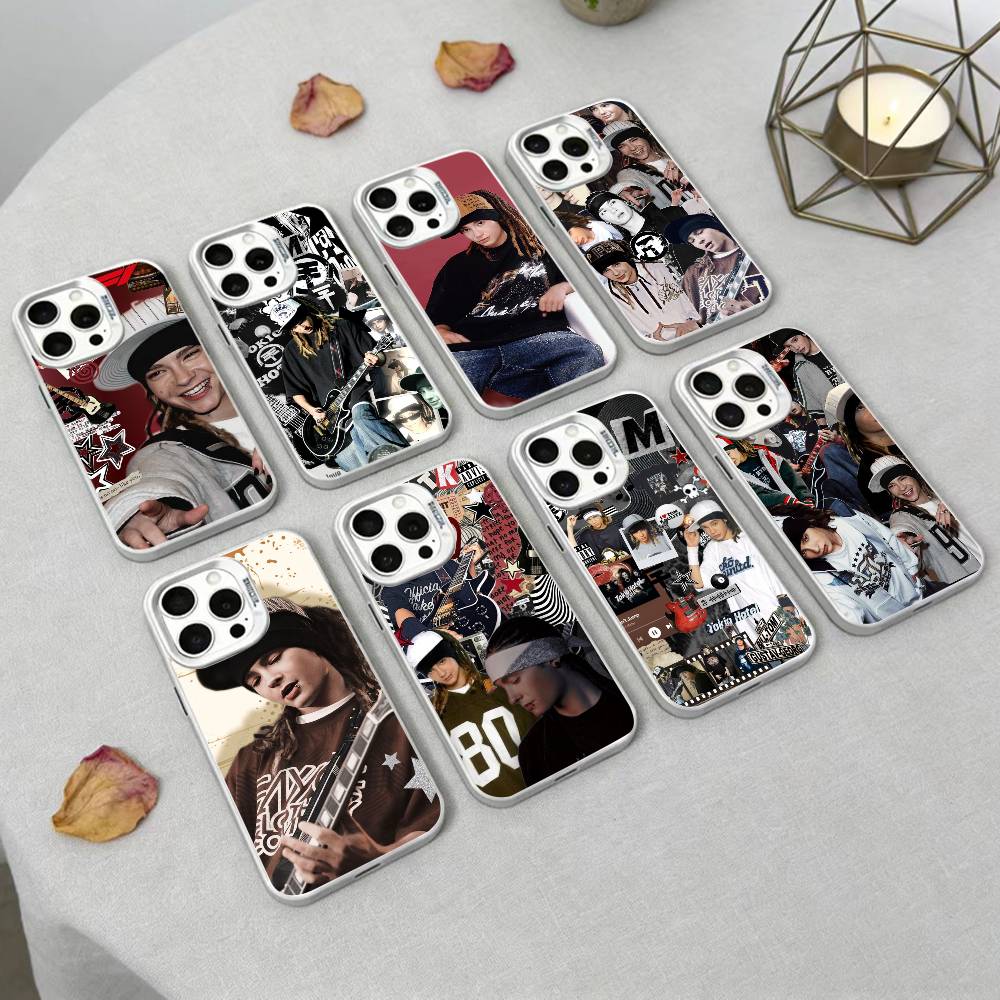 Bill Tom Kaulitz Tokio Hotel Phone Case For iPhone 16,15,14,13,12,17,Pro,MAX White Matte Shockproof Cover