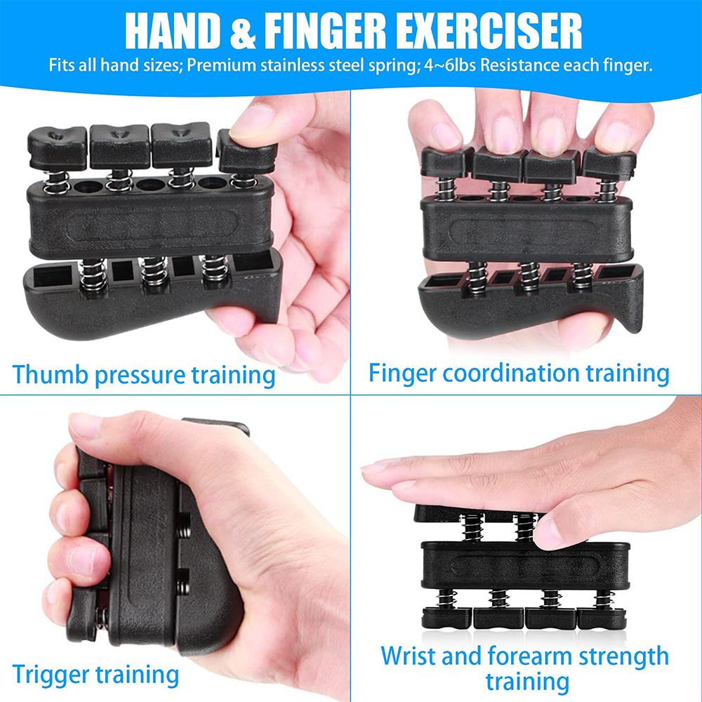6er-Pack 5-60 kg Verstellbarer Griffkrafttrainer mit Fingerübungswerkzeug Handgriffverstärker zum Muskelaufbau & zur Verletzungserholung