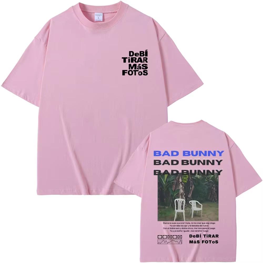 Unisex 2026 Famous Rapper Bad Bunny DTMF Debi Tirar Mas Fotos Printed Vintage Hip Hop Fashion Unisex And Unisex TShirt