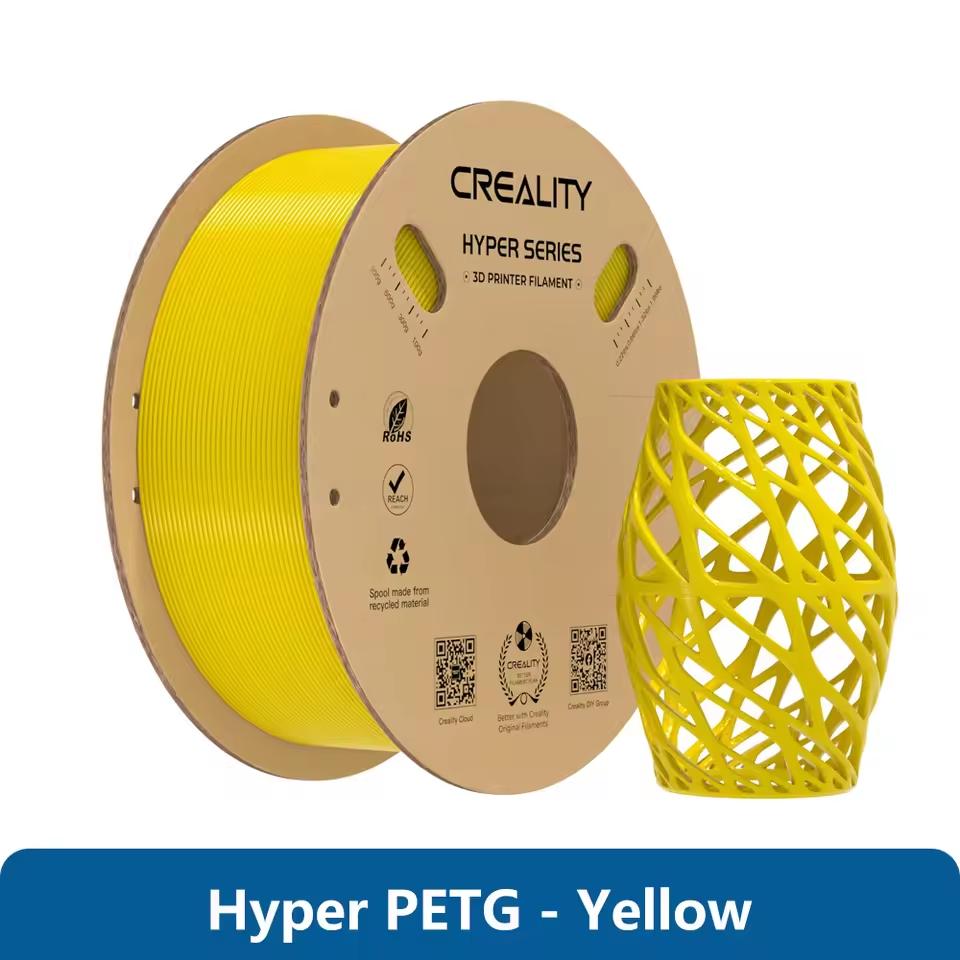 CREALITY Hyper PETG 3D Printer Filament 1.75mm Up to 600mm/s Waterproof HighSpeed Rapid PETG 1kg Dimensional Accuracy ±0.03mm