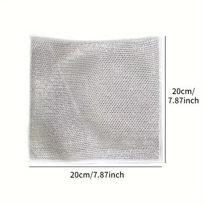 Non-Scratch Wire Dishcloth, Multipurpose Wire Dishwashing Rags For Wet And Dry, Reusable, Wire Cleaning Cloth Wire Dish Towels Sinks, Pots, Pans