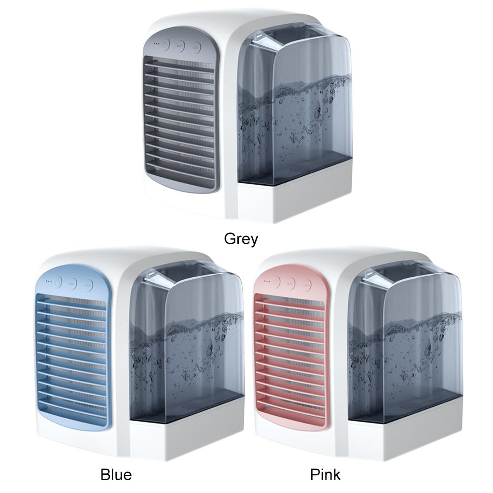 Water-Cooled Personal Mini Air Cooler 3 Gear Air Cooling Machine 380ml Tank Portable Air Chiller for Home Office