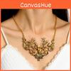 Vintage Christmas Deer Necklace With Zinc Alloy Animal Pendant For Women Holiday Jewelry