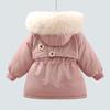 Зимняя детская парка для девочек, модное бархатное толстое теплое пальто