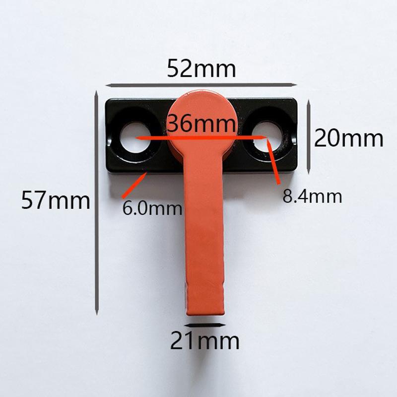 Push Type Zinc Alloy Fire Buckle Rotating Limit Device T-shaped Locking Pin Corrosion Resistant for Construction Site Facilities