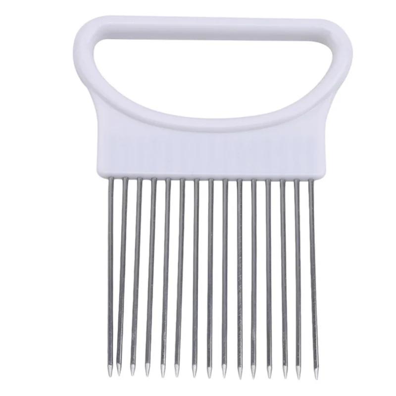 Multifunctional Portable Vegetable Slicer Stainless Steel Onion Slicer Fruit Vegetable Slice Needle Cut Meat Tomato Potato