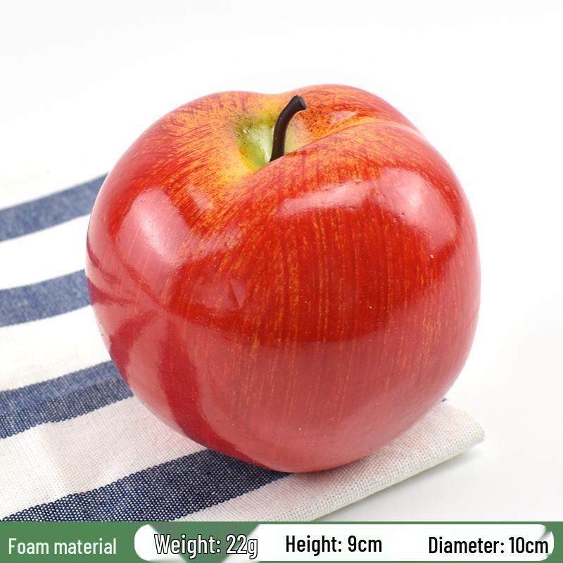 Red Delicious Artificial Apple Ornament for Decorations