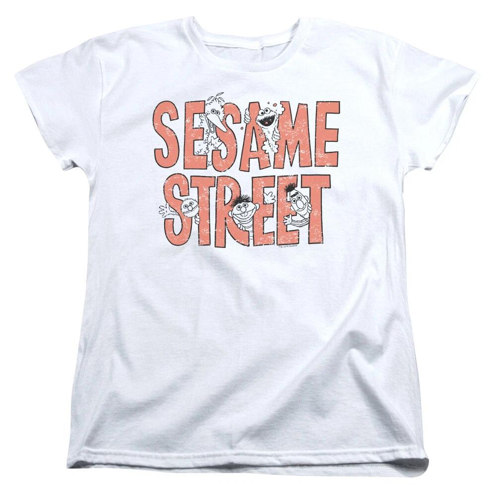 Sesame Street  In Letters  Women s T-Shirt 4XL