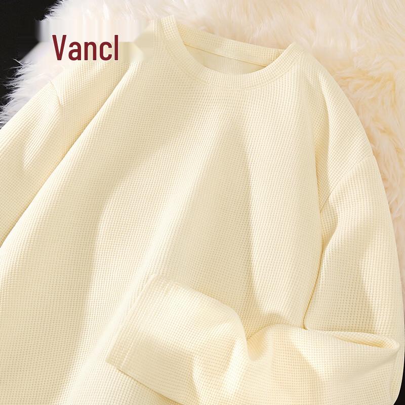 VANCL Men's Heavyweight Waffle Knit Long-Sleeve T-Shirt