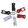 Spring-Loaded Foldable Golf Green Repair Fork with Detachable Marker - Zinc Alloy Construction