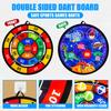 Children's double-sided dartboard featuring sticky balls and darts indoor/outdoor sports fun play party games playthings