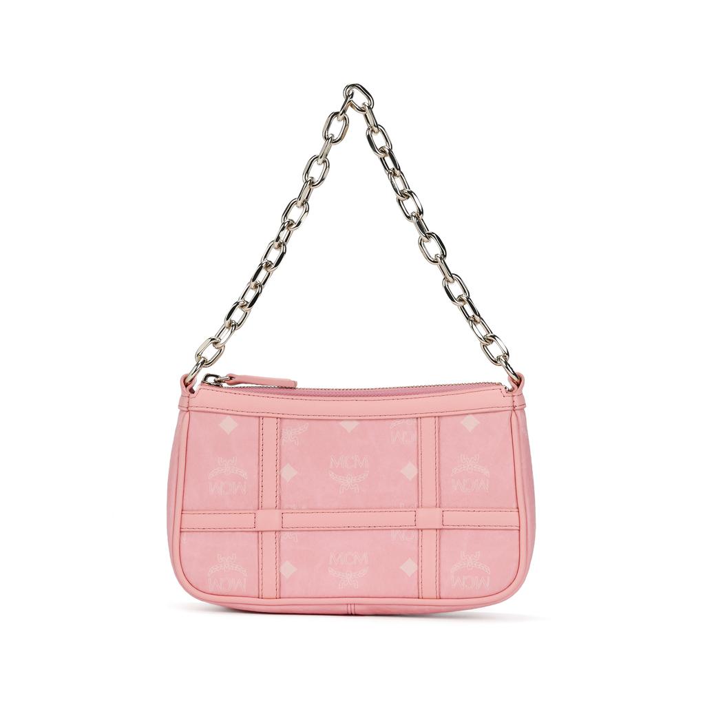 MCM Aren Visetos Monogram Mini Shoulder Bag Women Shoulder Bag Pink MWSBAER01QZ001