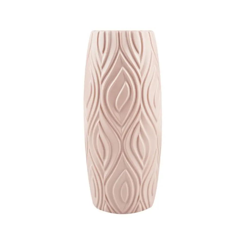 Nordic Shatterproof Imitation Glaze Vase, High Quality Plastic Flower Vase for Arrangement, Modern Home Decor Plant Pot Basket