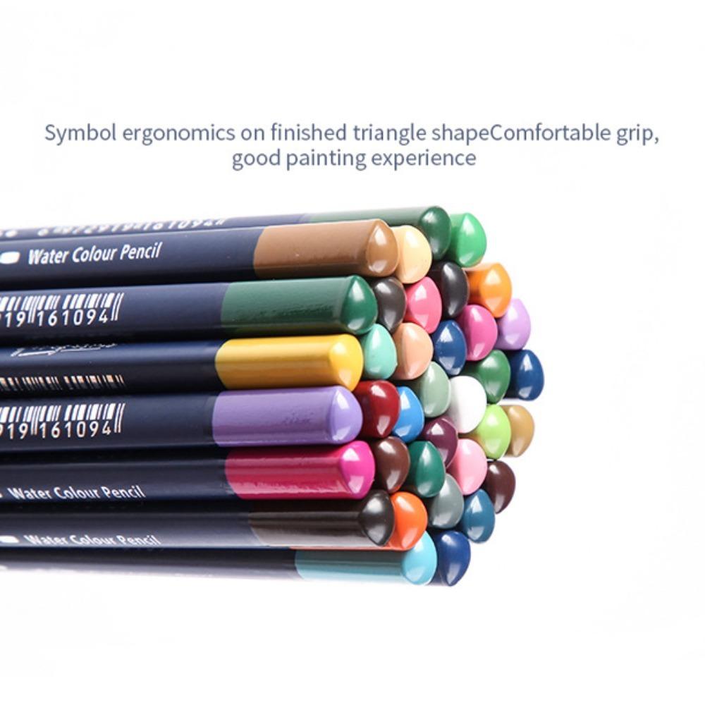 Painting 12/24/36 Colors Pencil Set Wooden Water Soluble Sketching Pencils  School