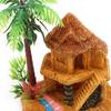 1PC Polyresin Aquariums Fish Tank Ornaments Simulation Coconut Tree Castle Aquarium Ornaments Aquario Aquarium Decoration