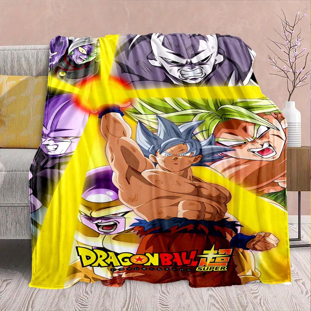 Dragon Ball Anime Flaneldecke - Weich Warm Perfekt für Sofa, Bettwäsche Camping Reise Büro Heimdekoration -QJY
