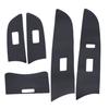 LHD Car Interior Gear Panel Window Control Switch Sticker Kit Fit for Lexus IS250 300 350 2006-2012 3D Black Carbon Fiber Style