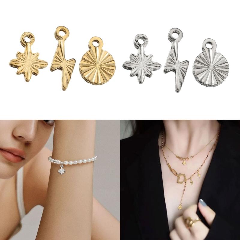 50 sztuk Mały Stalowy Wisiorek Odporny na Rdzę do Naszyjnika Bransoletki Elementy do Tworzenia Biżuterii Akcesoria