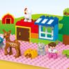 4x4 Dots  Building Blocks BasePlates for Big Size Bricks Plate Assembly Two-sided Base Plate Compatible with  Duplo Bricks