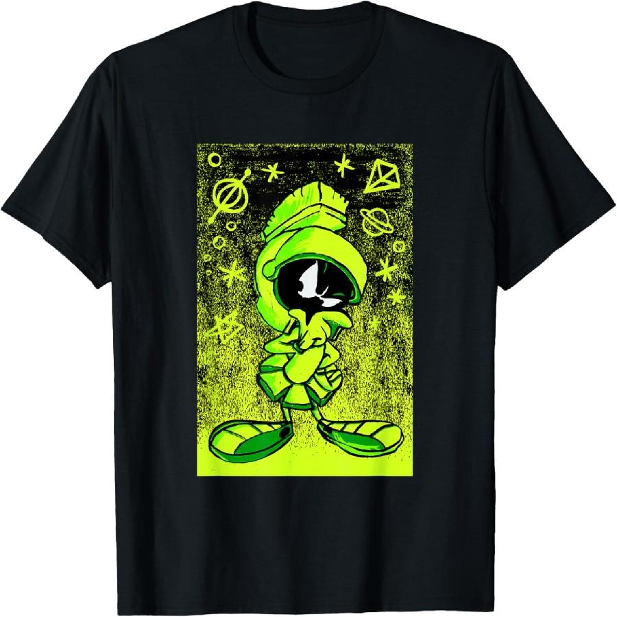 

WB100 Looney Tunes Marvin The Martian Etching Portrait T-Shirt XXXXXL чорний