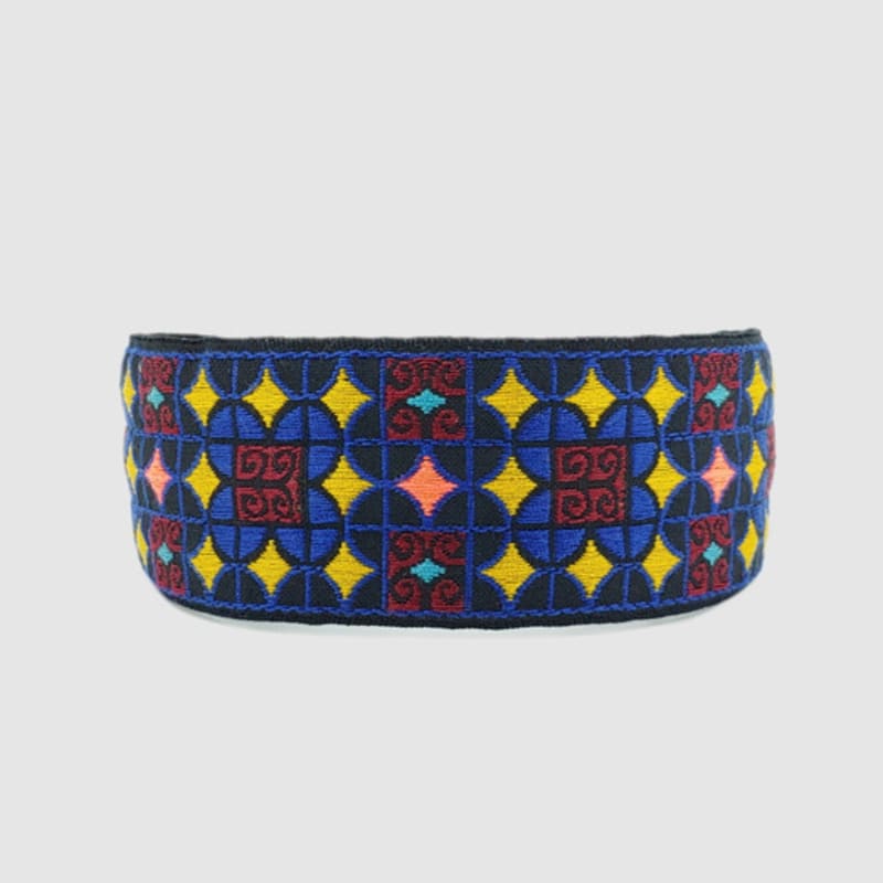 LALA Ethnic Lattice Hairband P-BLACKBLUE