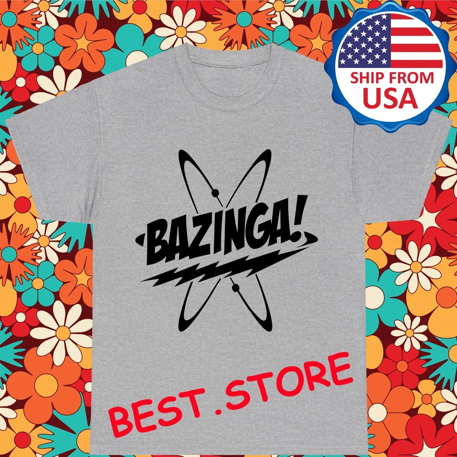 Bazinga The Big Bang Theory Men s Grey Size S-5XL 3XL