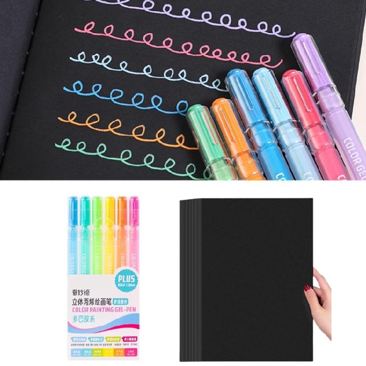 6/12/54 Farbige Malstifte Zeichenstift Acrylmarker Acrylfarbstift Gelstift Bastelbedarf für Keramik Glas