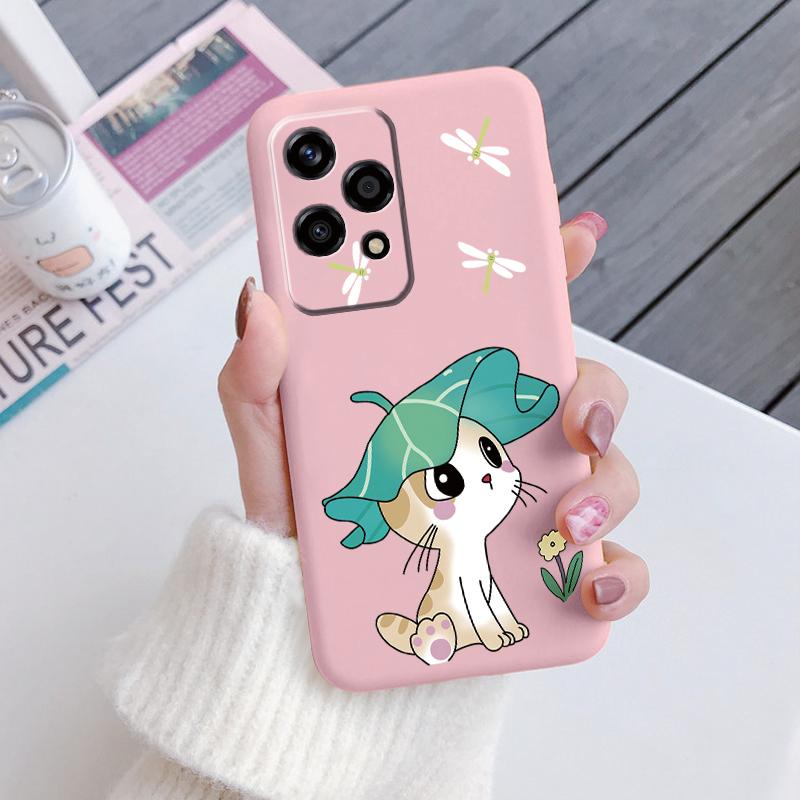 For Honor 200 90 400 Pro Lite Phone Case Brown Leopard Print Soft Silicone TPU Cover Colorful Marble Fundas Coque Shell Bumper