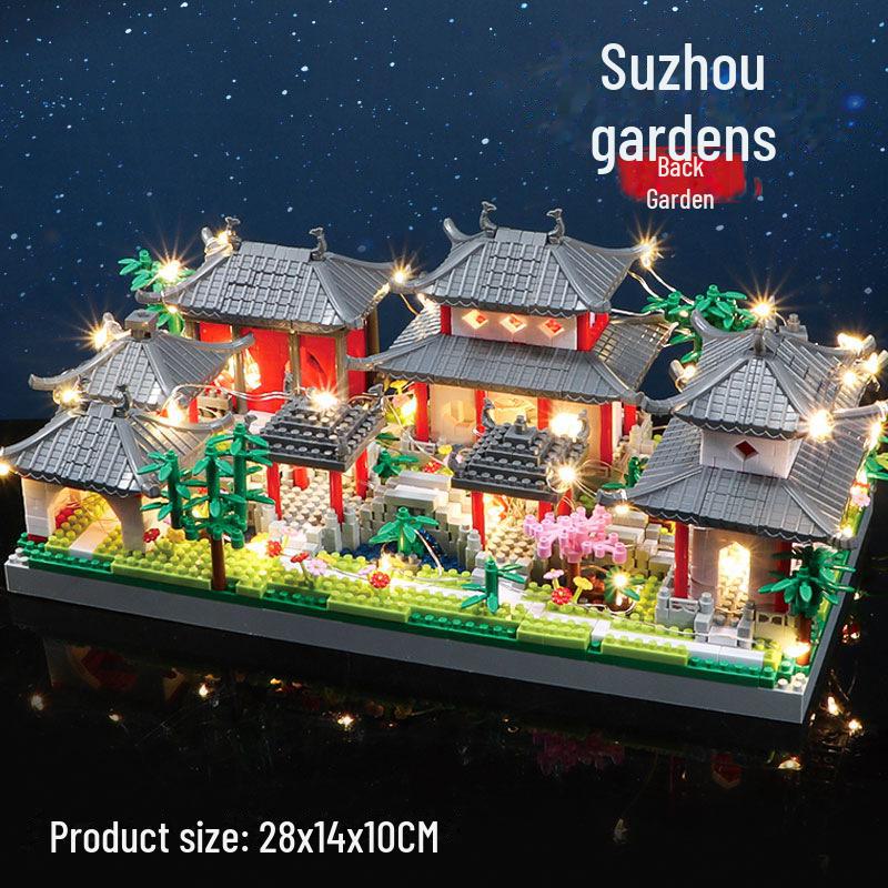 Compatible Suzhou Gardens Ancient Style Building Blocks - Educational Assembly Toy for Children