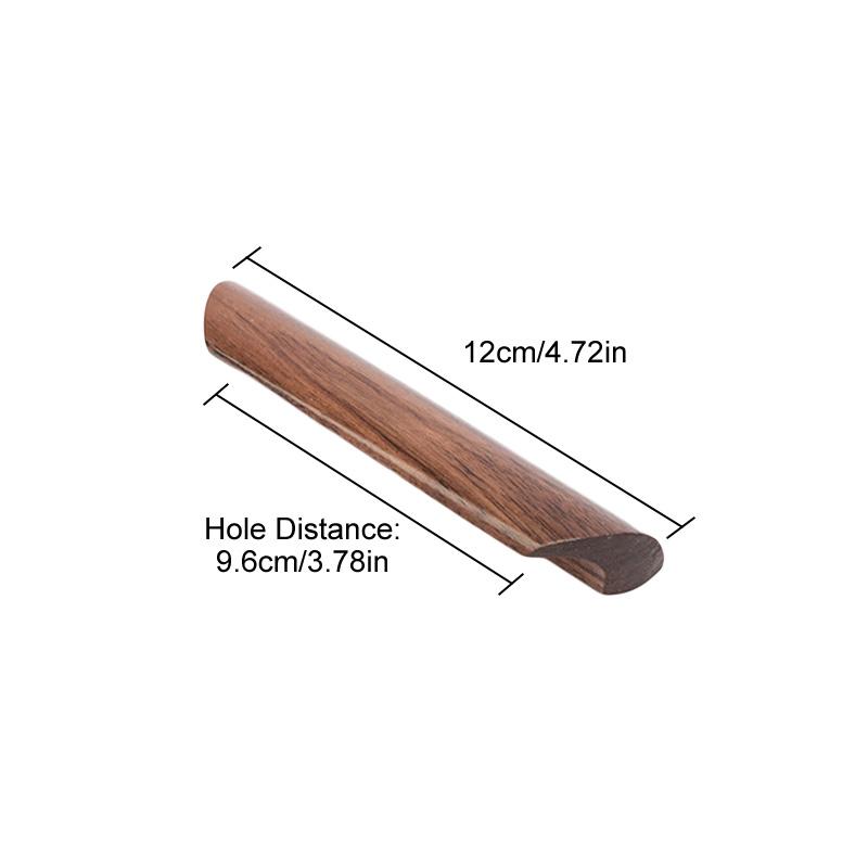 Wooden Cabinet Door Handle Drawer Pulls Nordic Solid Wood Furniture Handle Wardrobe Knob Kitchen Cupboard Furniture Hardware