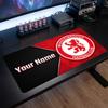 Middlesbrough FC Benutzerdefiniertes Großes Mauspads, Personalisierter Name Textdruck, Fußball Logo Rutschfeste Schreibtischmatte Gaming Geschenk