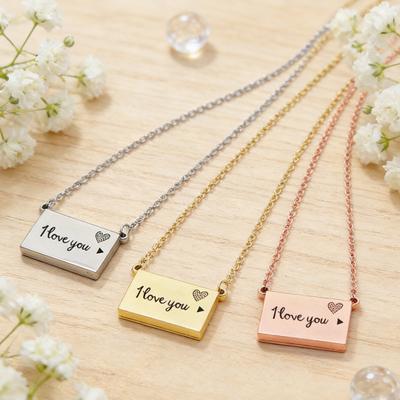 Rectangle Locket Necklace Photo Locket Pendant Necklace Memory Locket Necklace Keepsake Gift for Loved Ones Her Him