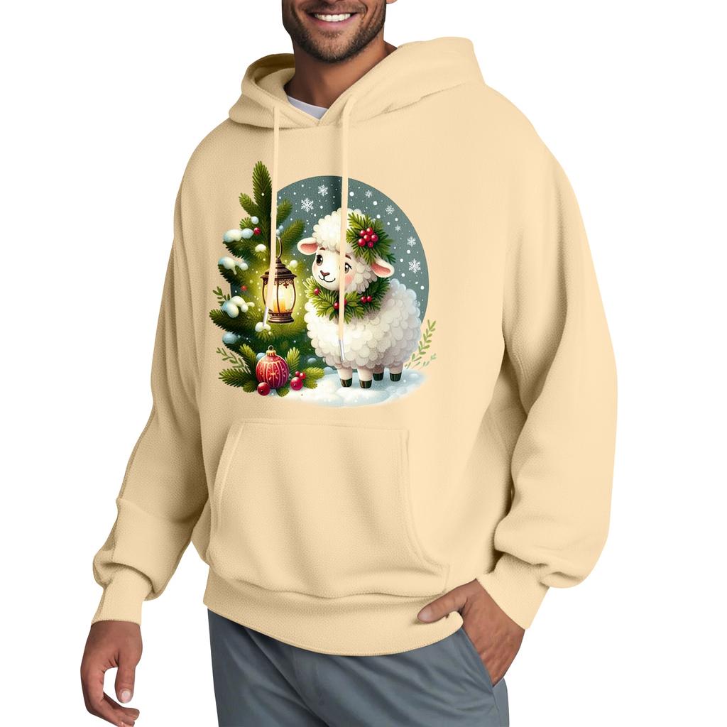 Men's Hooded Sweatshirt, Contrasting Color Sweatshirt, Sports Casual Jacket