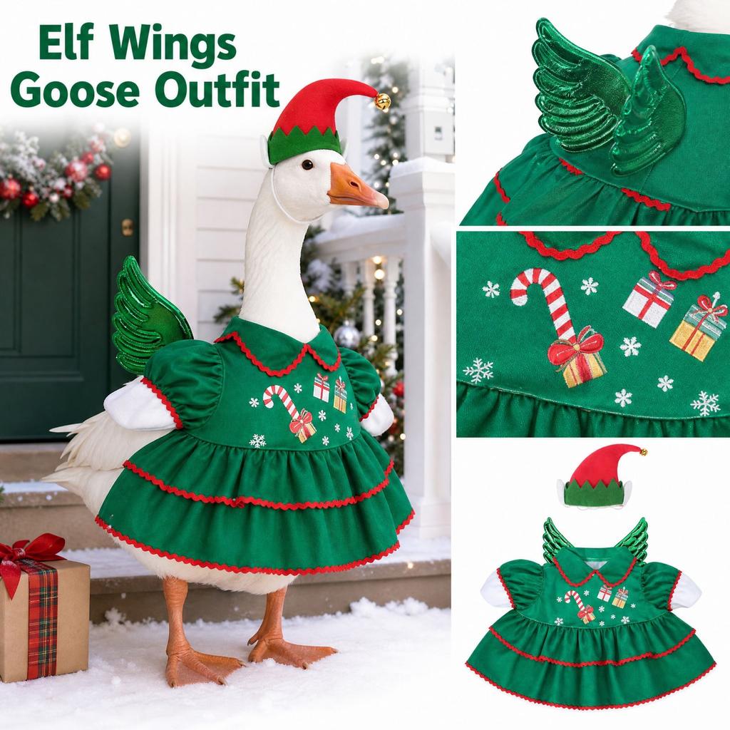 Christmas Porch Outfit with and Skirt for Outdoor Yard Holiday Decoration