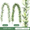 Eucalyptus Rattan Vine with Artificial Leaves and Flowers for Ceiling Hanging