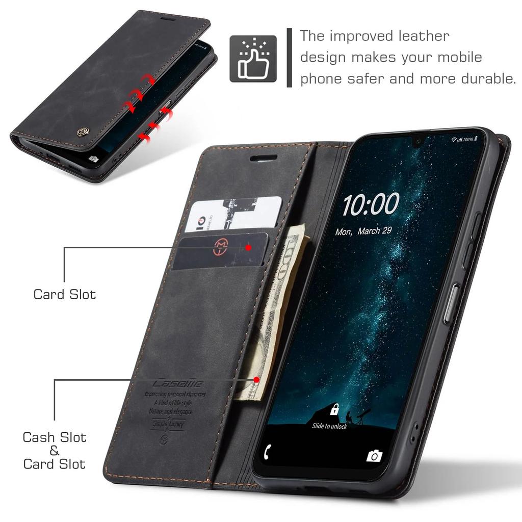 Flip Wallet Case for Samsung Galaxy A16 5G(2026), Leather Magnetic Folio Cover with Card Holder, Kickstand - TPU Shockproof Case