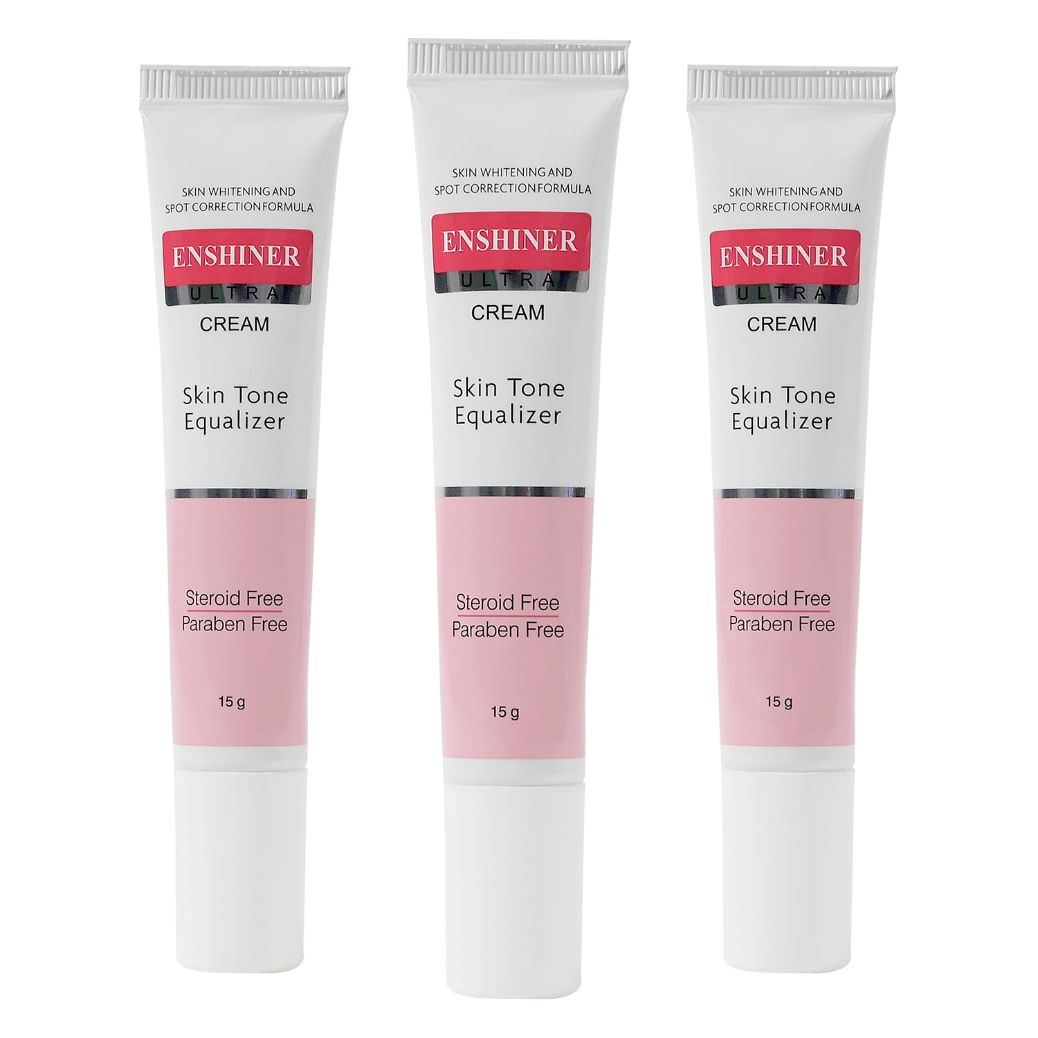 Enshiner Ultra Skin Tone Equaliser Cream 15gm (Pack of 3) with Glycolic Help In Dark Spots Removal | Steroid Free | Paraben Free | All Skin Types D