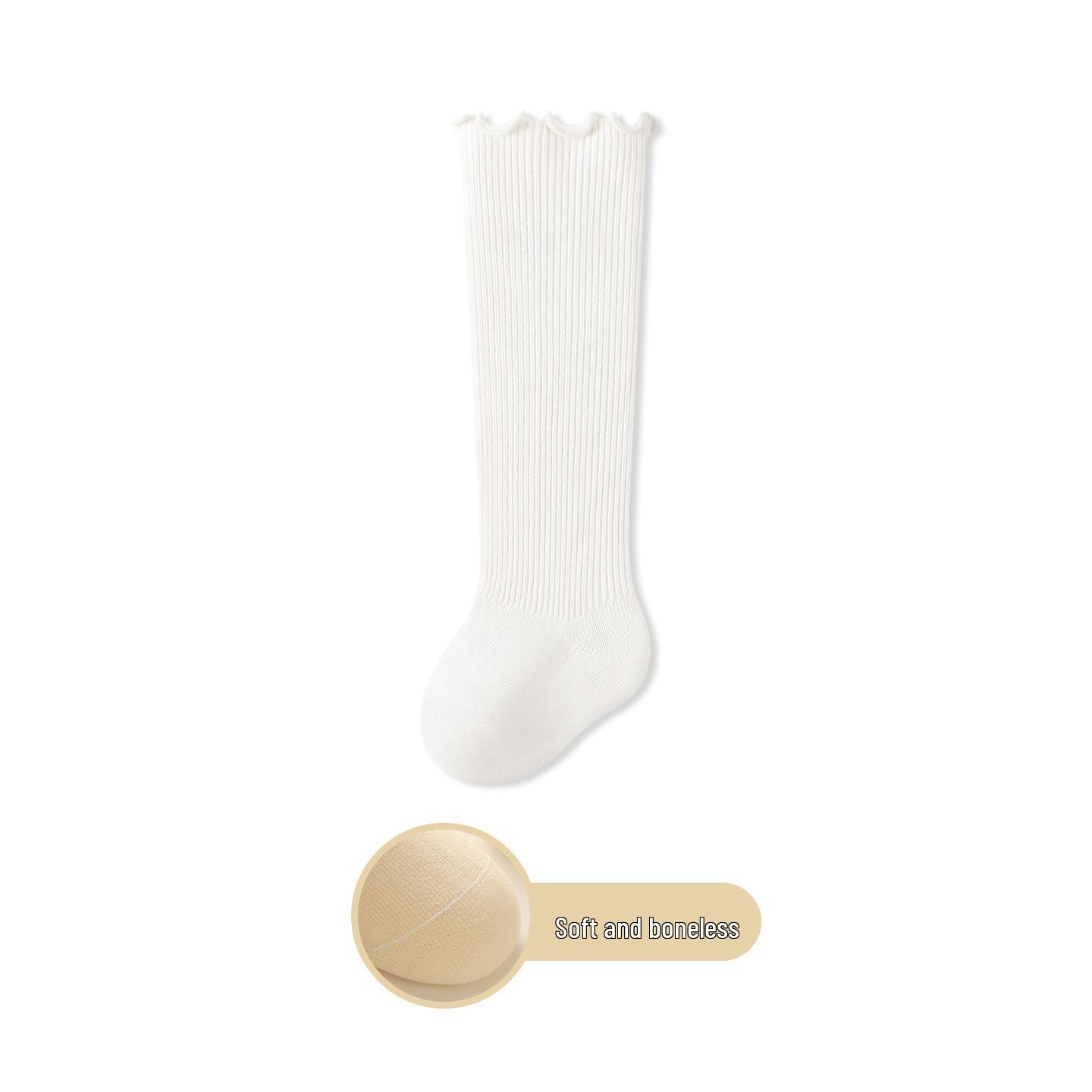 

Недавящие хлопковые гольфы до колена для младенцев и малышей, 0-3 месяца, весна и осень 8-24 months M (recommended foot length 10-12cm)