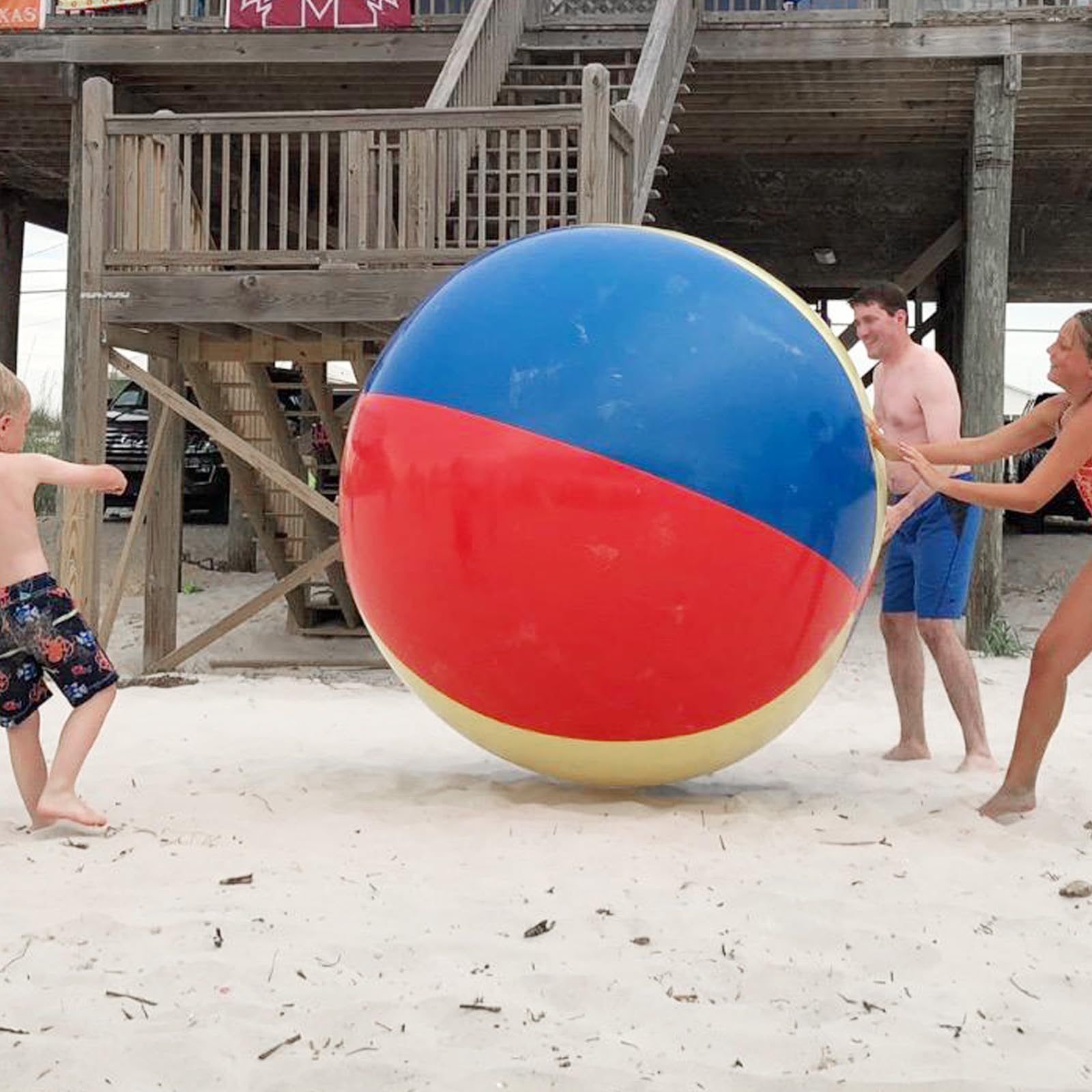 

aleawol Пляжный Большой Надувной Гигантский Виниловый для Взрослых и Игр на Воде Большой для Игр на Газоне [150 см] Мяч, Мяч, Мяч, Дети, Мяч, Размер, Бассейн, Пляж,