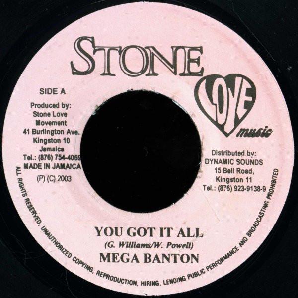 

7inch Record MEGA BANTON DELLY RANKS You Got It All Dem Must Be Mad NONE Stone Love Musi 2000 Jamaica Reggae Ska Dub Used