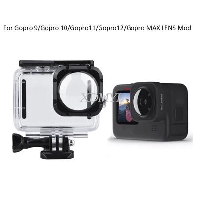 For Gopro Hero 9 10 11 12 13 Max Lens Mod Sports Camera Wide-angle Lens Waterproof Case Underwater Diving Case Protective Cover
