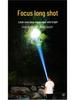 Rechargeable White Laser Flashlight: Strong Light, Long Battery, Drop-Resistant, Zoom Focus, Portable, Outdoor & Super Bright