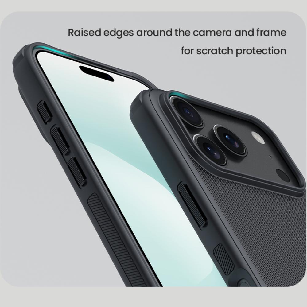 NILLKIN Pro iPhone 17 Pro Max Vzduchový kryt na telefon Nillkin Super Frosted Shield Pro Tvrdý PC+TPU skořepina Nárazuvzdorný zadní kryt