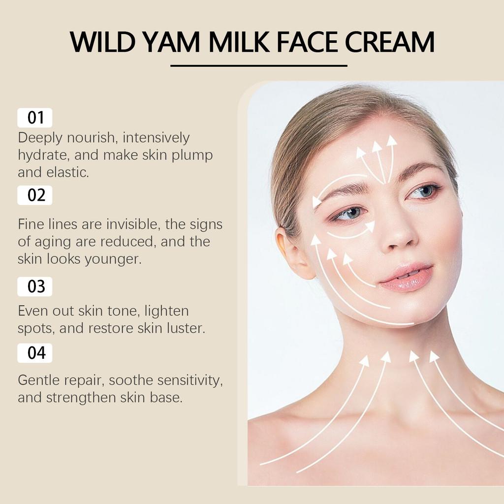 Eelhoe Wild Yam Moisturizing Repair Cream Nourishing Hydrating Anti-aging And Spot Reducing Formula For Refreshing Skin