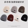 Big Head Circumference Wool Hat Women'S Autumn And Winter Fashion Fleece With Ear Protection To Keep Warm Men'S Knitted Hat Cold Hat Foreign Trade