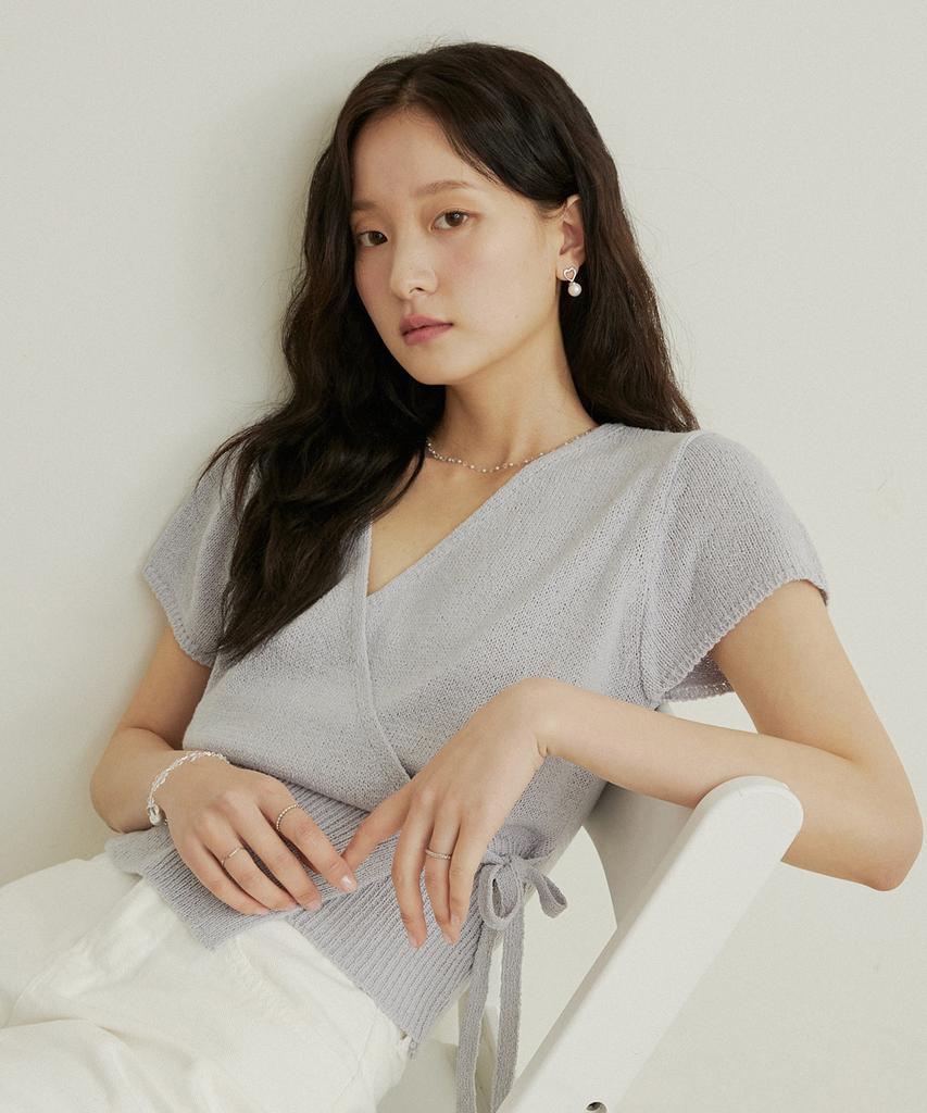 ADAUL Silver Button Summer Lap Knit - 5Color