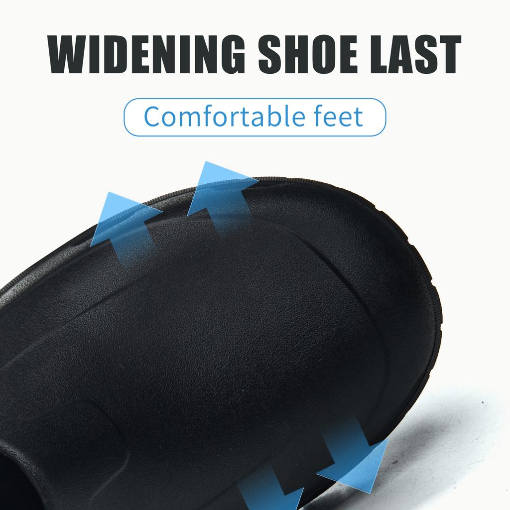 Scarpe da lavoro da uomo Scarpe da cuoco Impermeabili da cucina Stivali da lavoro da cucina Stivali da pioggia antiscivolo alla caviglia Calzature di sicurezza per ristorante dell'hotel da uomo