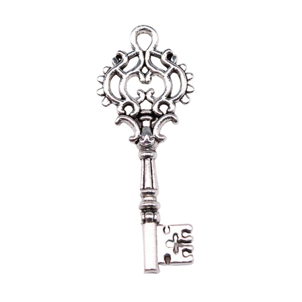 Key Charms Multi Color Alloy Locks Pendants For Romantic Themed Jewelry