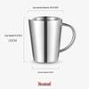 Shangqi 400 ml Dubbelväggig Isolerad Rostfri Ståltermosmugg